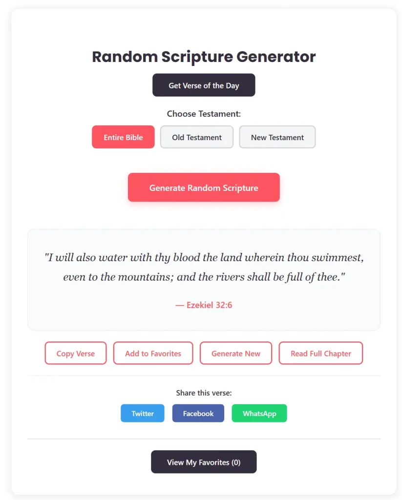 Random Scripture Generator - Free Daily Bible Verse Generator | KJV 2 Random Scripture Generator 3