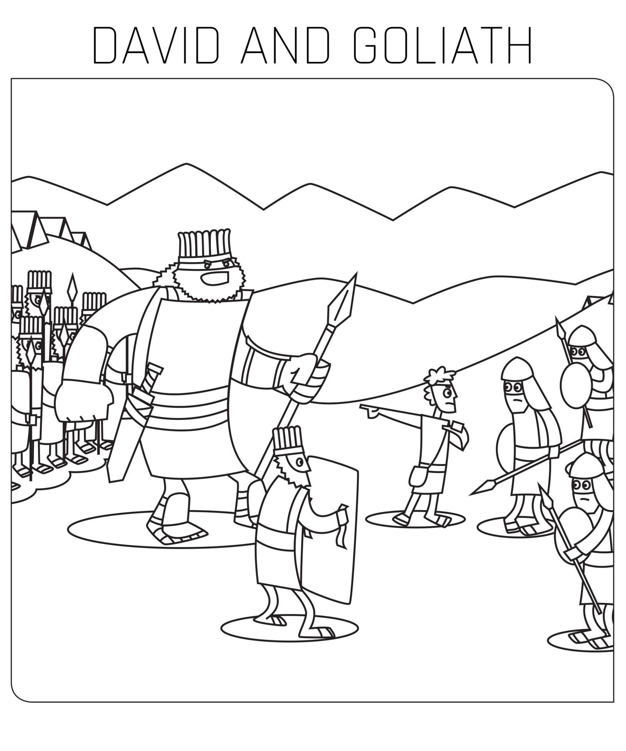 David And Goliath Bible Story For Kids Faithful Parables David And Goliath Bible Story For Kids Faithful Parables