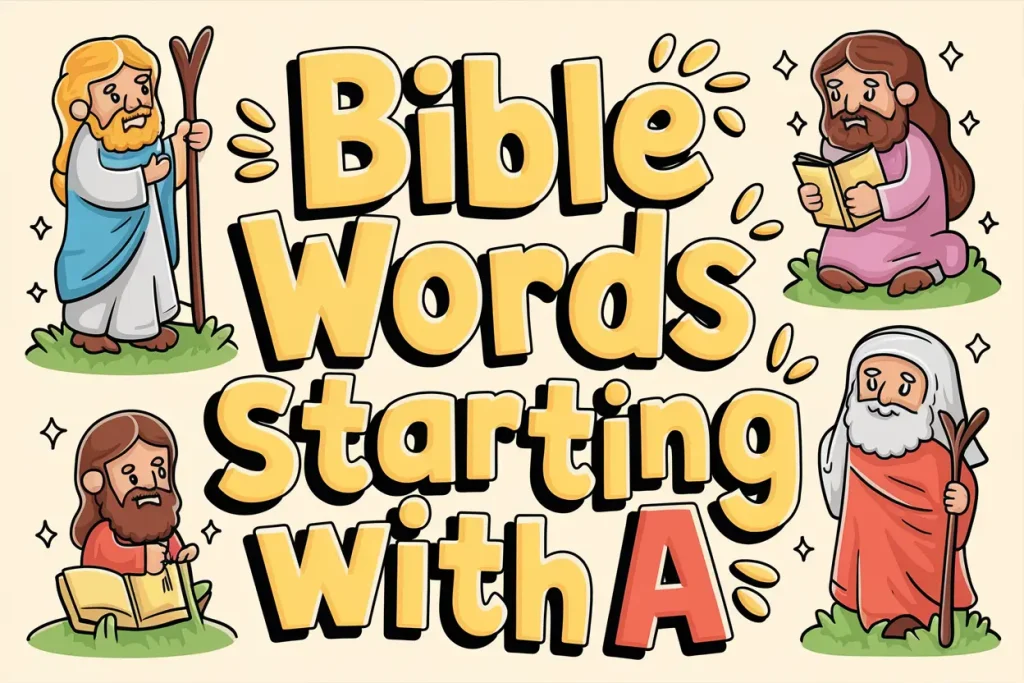 100 Bible Words Starting with A 2 Bible words starting with A 1