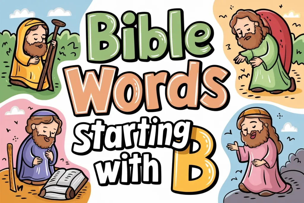 Bible Words Starting with B 1 Bible Words Starting with B For Kids
