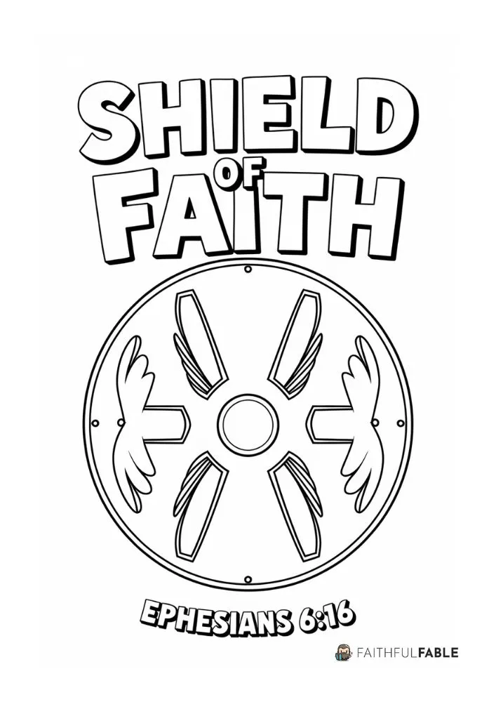 Shield of Faith Coloring Page