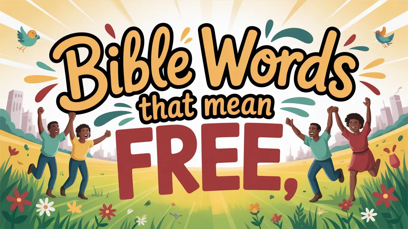Bible Words That Mean Free - Faithful Parables