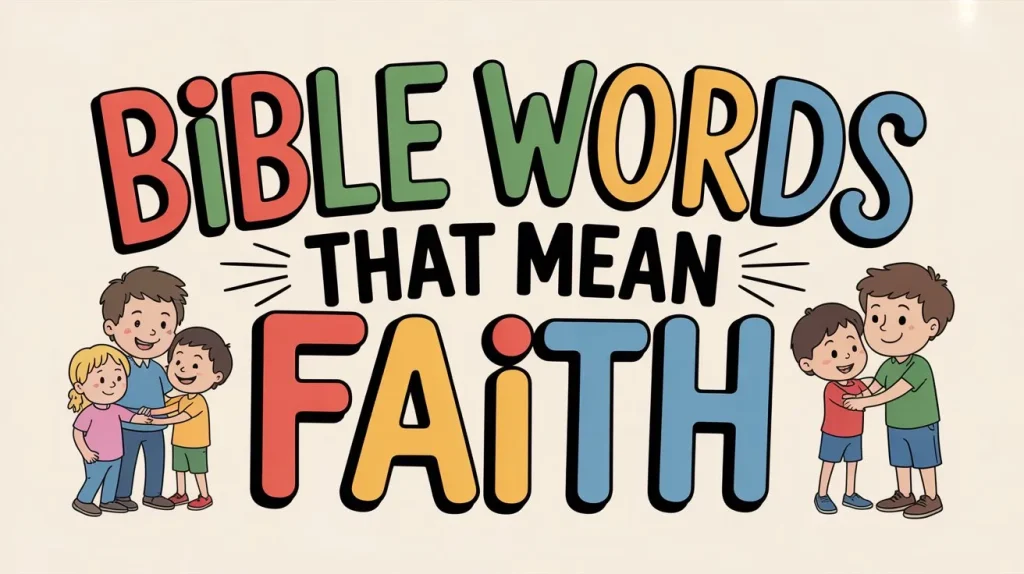 Bible Words That Mean Faith 4 Bible Words That Mean Faith
