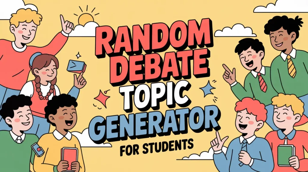 Random Debate Topic Generator For Students 1 Random Debate Topic Generator For Students