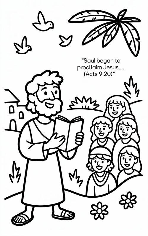 Saul Becomes Paul Sharing the Good News