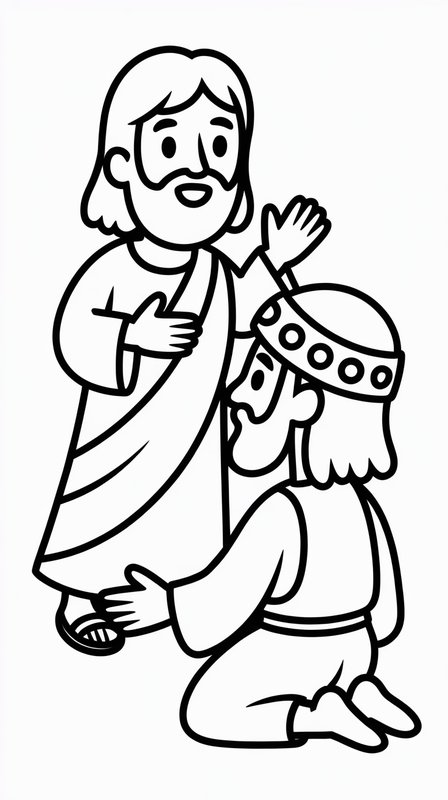 Jesus and the Centurion Coloring Pages 3 The Centurion's Great Faith